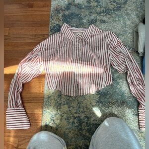 Free people cropped shirt